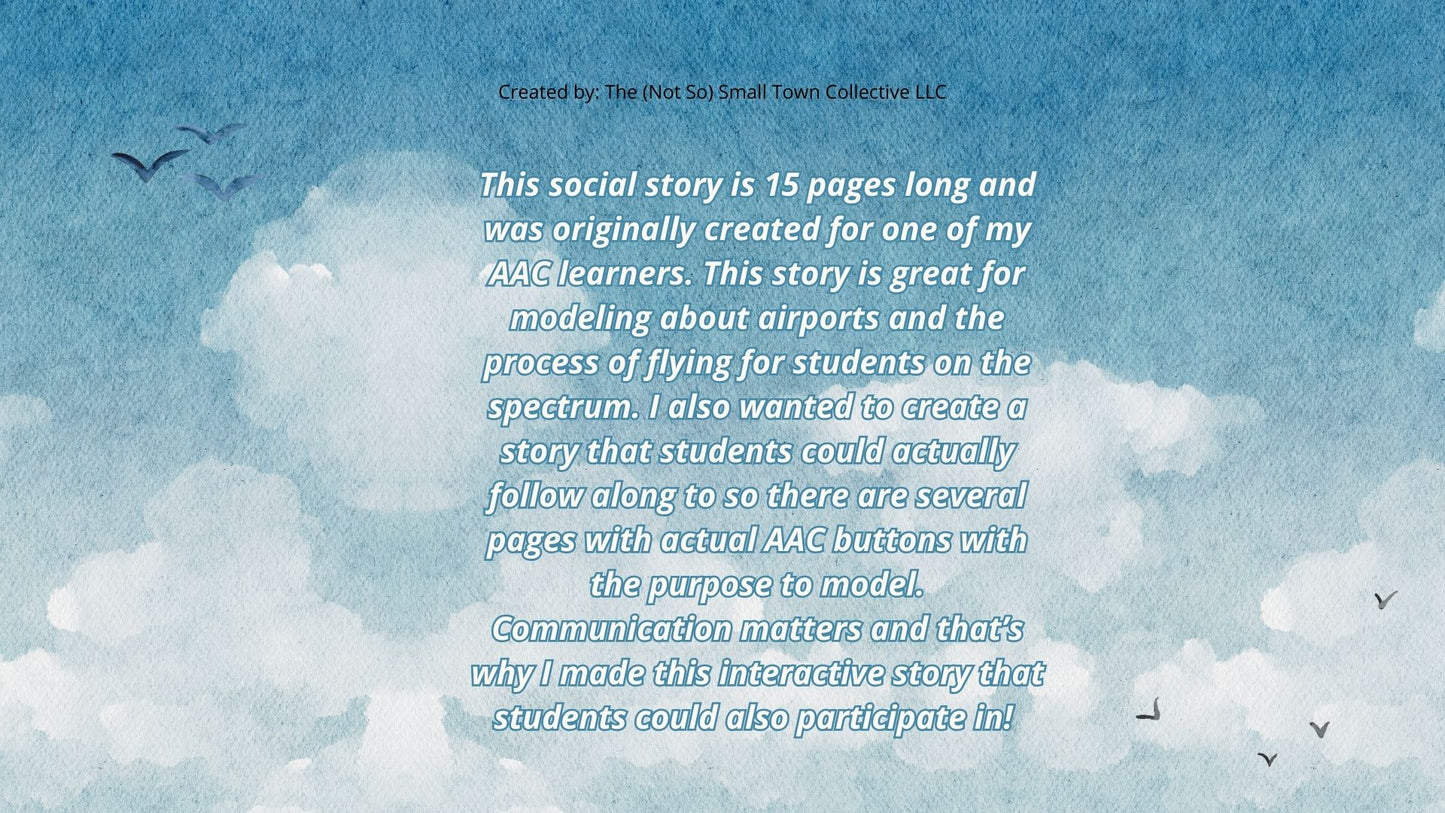 Airplane Social Story